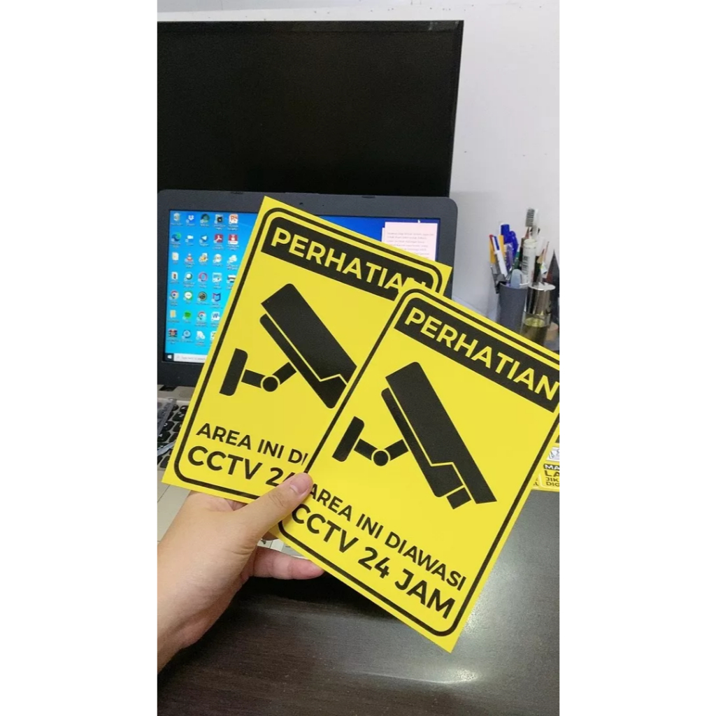 Jual Sticker Stiker Petunjuk Warning Pengumuman kawasan wajib pakai apd ...