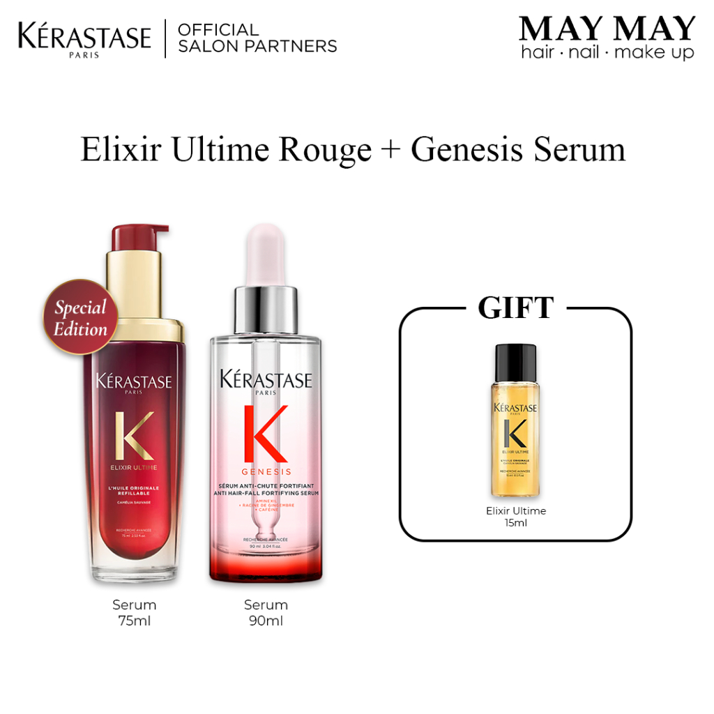 Jual [READY STOCK] Kerastase Elixir Ultime 75ml+Genesis Serum 90ml ...