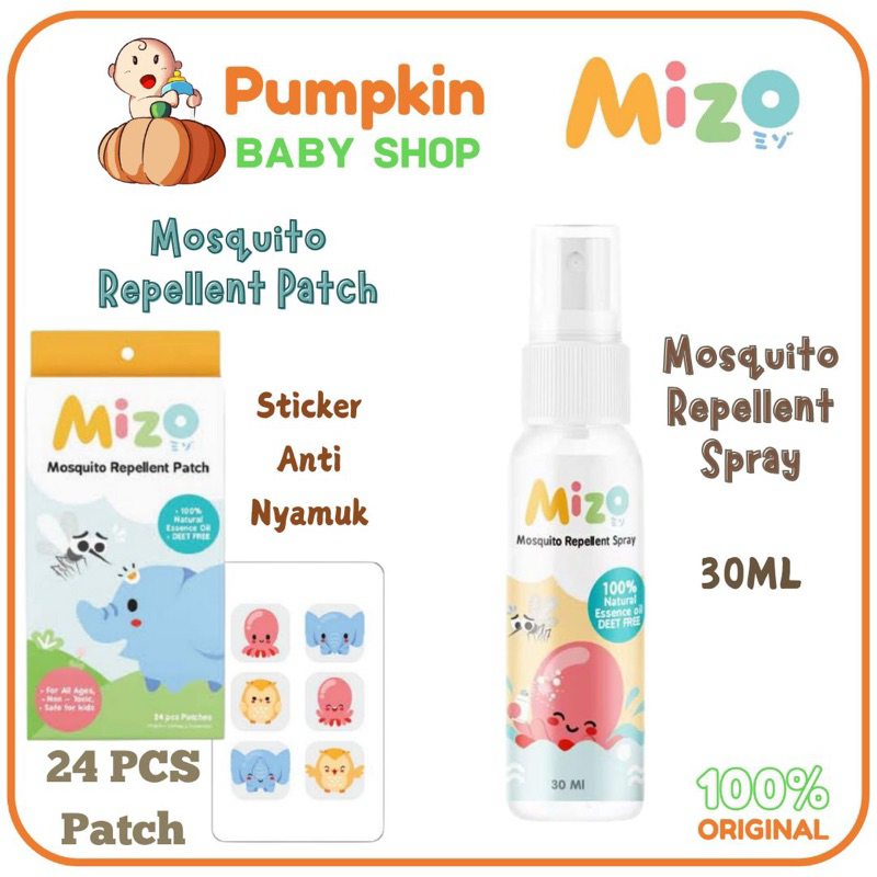 Jual MIZO Mosquito Repellent Sticker Patch 24Pcs - Mizo Mosquito Spray ...