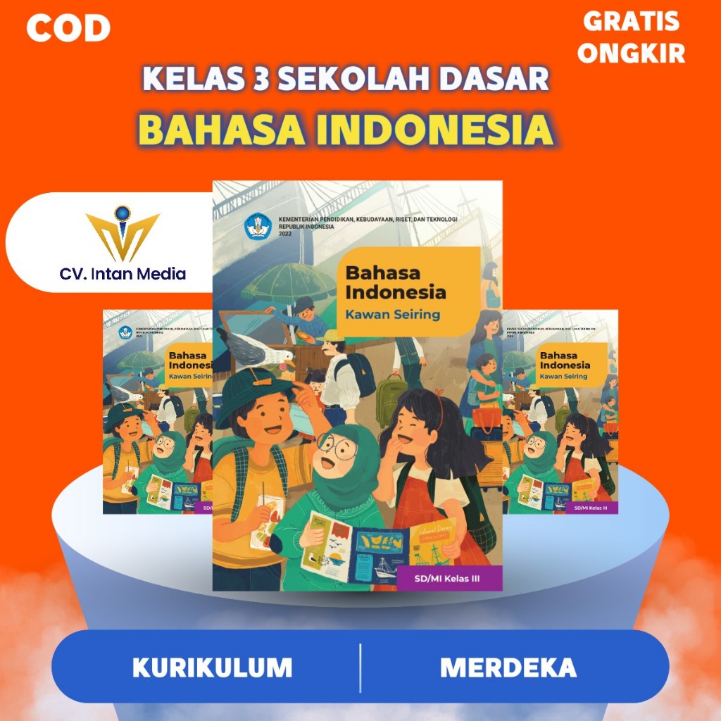 Jual Buku Bahasa Indonesia kelas 3 sd/mi kurikulum merdeka | Shopee ...