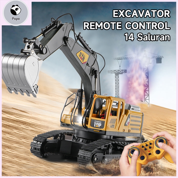 Jual Excavator Remote Control Beko Remot 18 Channel RC Mainan ...