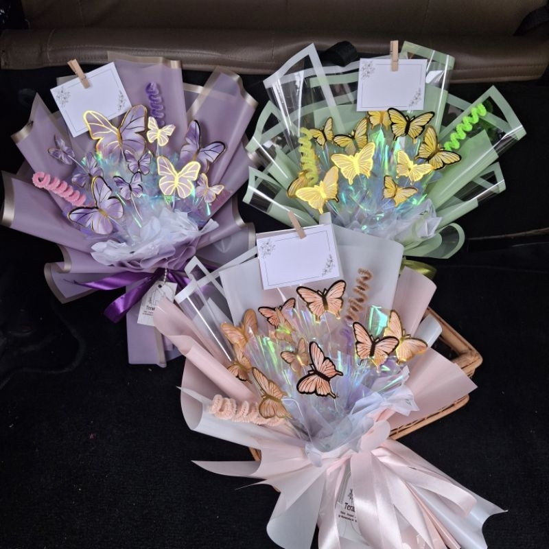 Jual BUKET KUPU KUPU/ BUKET LAMPU/ BUKET WISUDA/ BUKET ULTAH/ BUKET ...