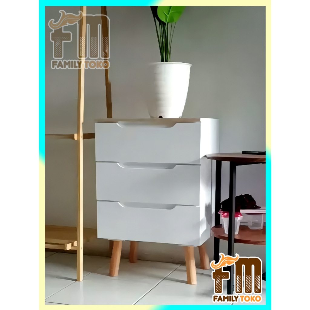 Jual Meja Nakas Sudut Samping Tempat Tidur Kamar Minimalis Modern 2 ...