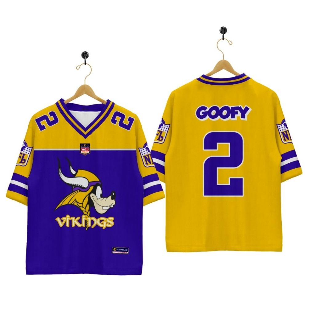 Jual JERSEY RUGBY / JERSEY STREETWEAR GOFFY BIRU KUNING GRATIS NAMA DAN ...