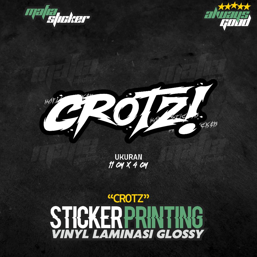 Jual STICKER/STIKER PRINT CUT CROTZ | Shopee Indonesia