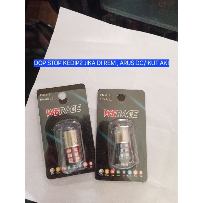 Jual dop lampu stopan led kedip2 jika di rem, pemasangan pakai arus dc ...