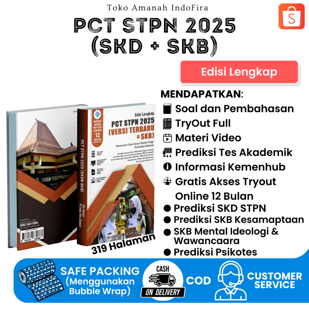 Jual Terbaru Buku PCT STPN 2025 SKD + SKB (Edisi Lengkap + Free E ...