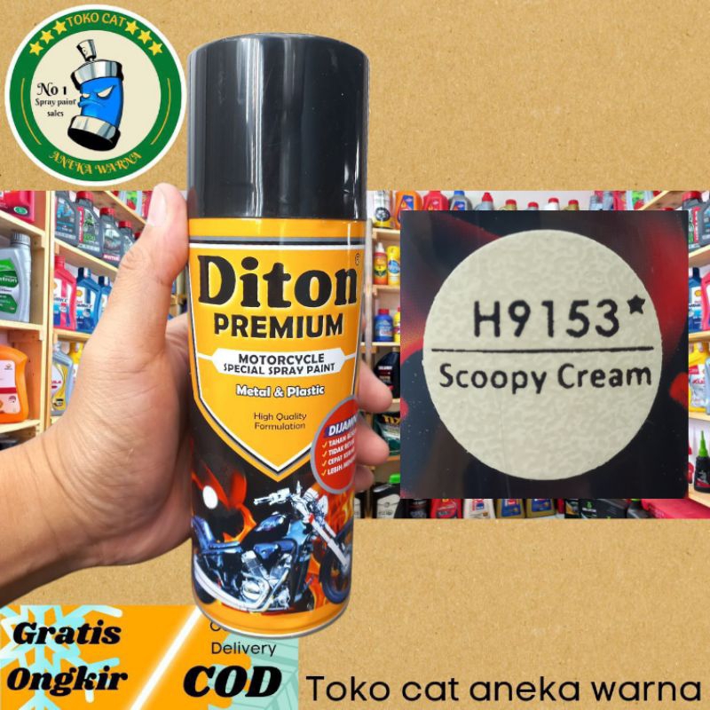 Jual DITON PREMIUM H9153* HONDA SCOOPY CREAM 400ML CAT SEMPROT SPRAY ...