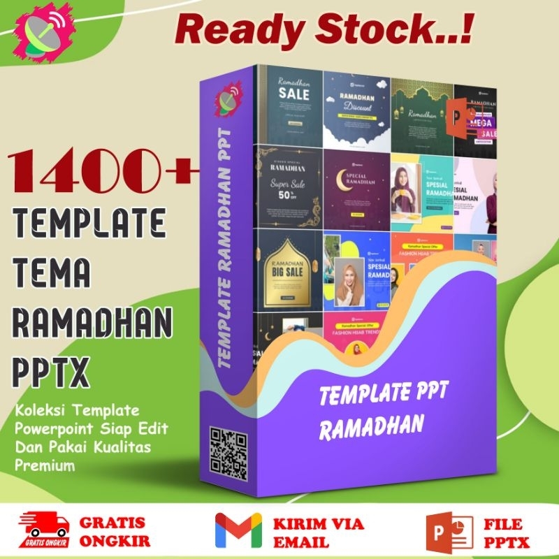 Jual Template Tema Ramadhan PPT Powerpoint Canva Slide Siap Edit ...