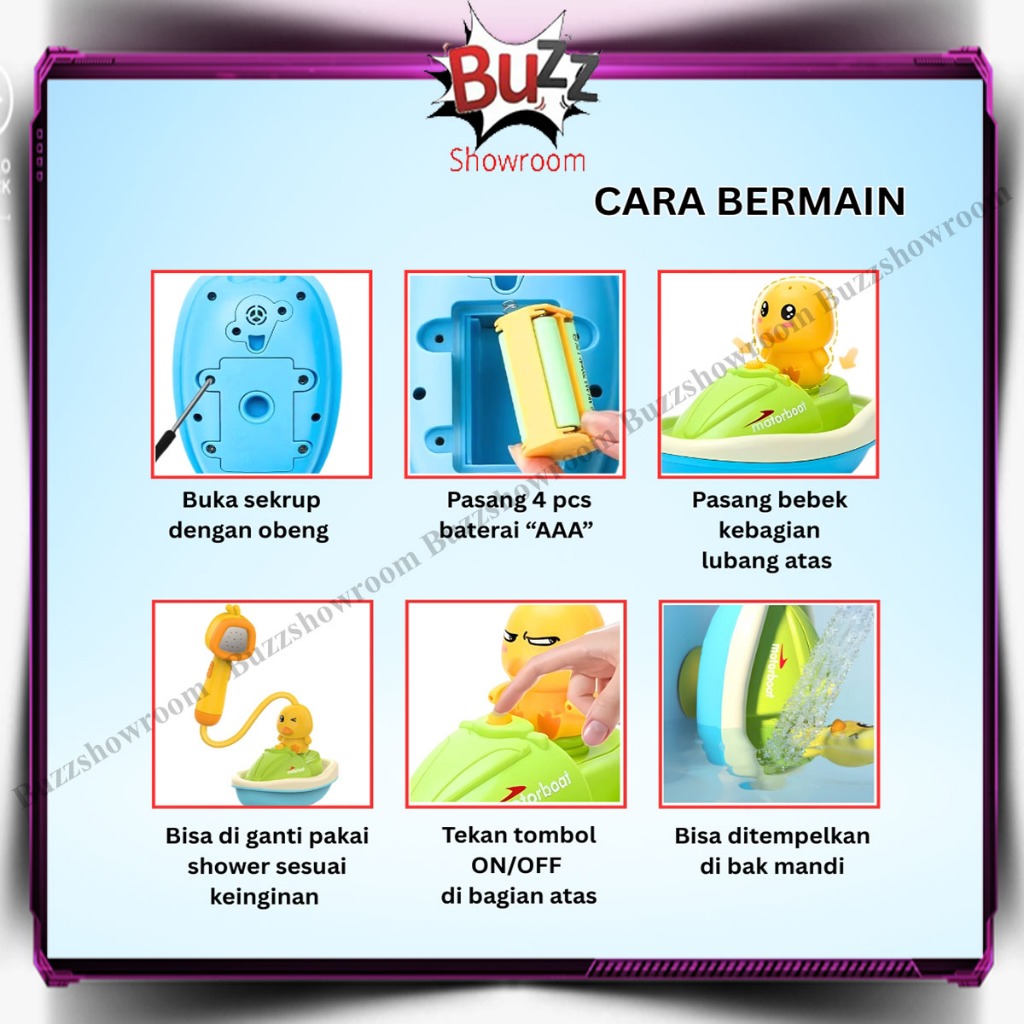 Jual Duck Shower Mainan Mandi Anak Kepala Bebek Semprotan Air Sprinkler ...
