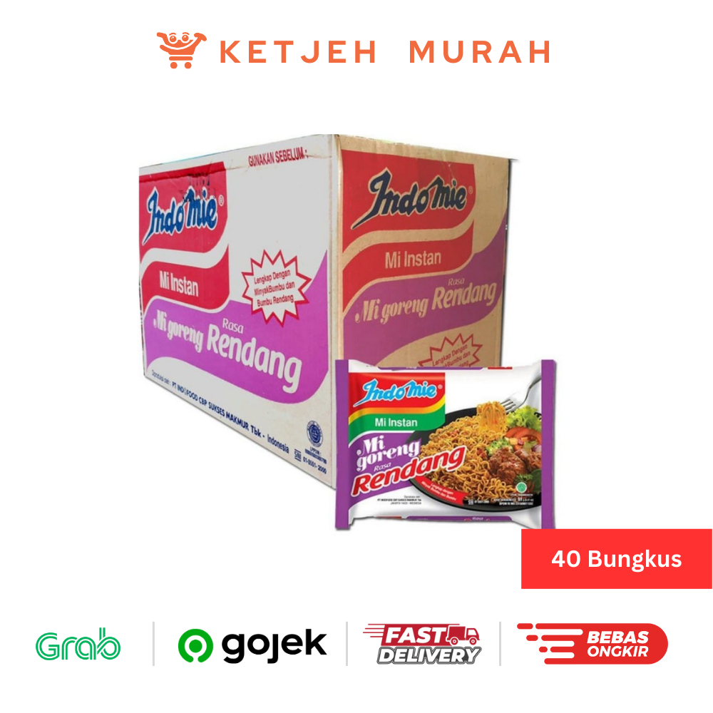 Jual Indomie Goreng Rendang 1 Dus isi 40 Bungkus | Shopee Indonesia