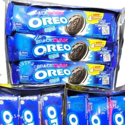 Jual biskuit oreo coklat 1 box isi 12 saset Oreo stroberi Oreo Rasa ice ...