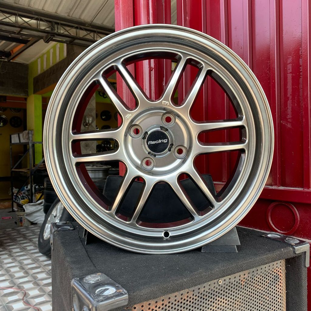 Jual 1 SET VELG RC RPF1 R16 BARU H4X100 Lbr 7rt ET 42 Wrn Hyper Black ...