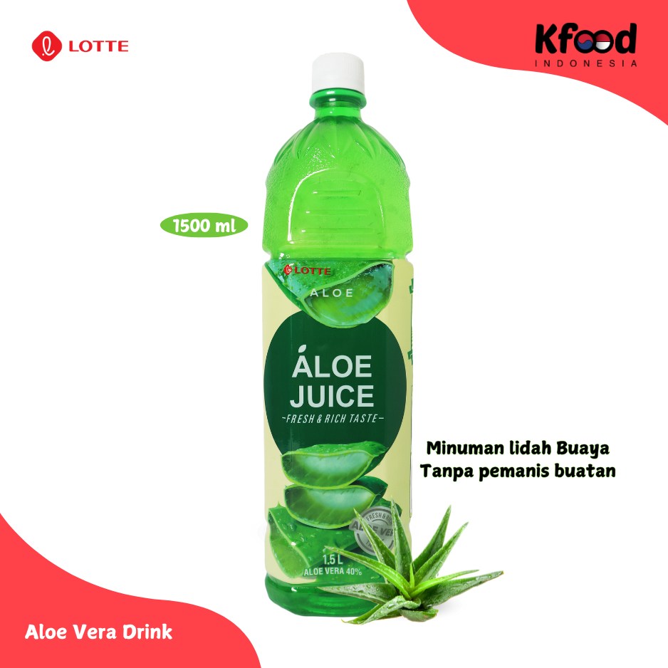 Jual Lotte - Aloe Vera Drink 1500ml | Shopee Indonesia