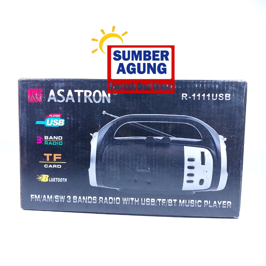 Jual Asatron R1111USB R1111 3Band Radio Antena Music Player TF Card ...