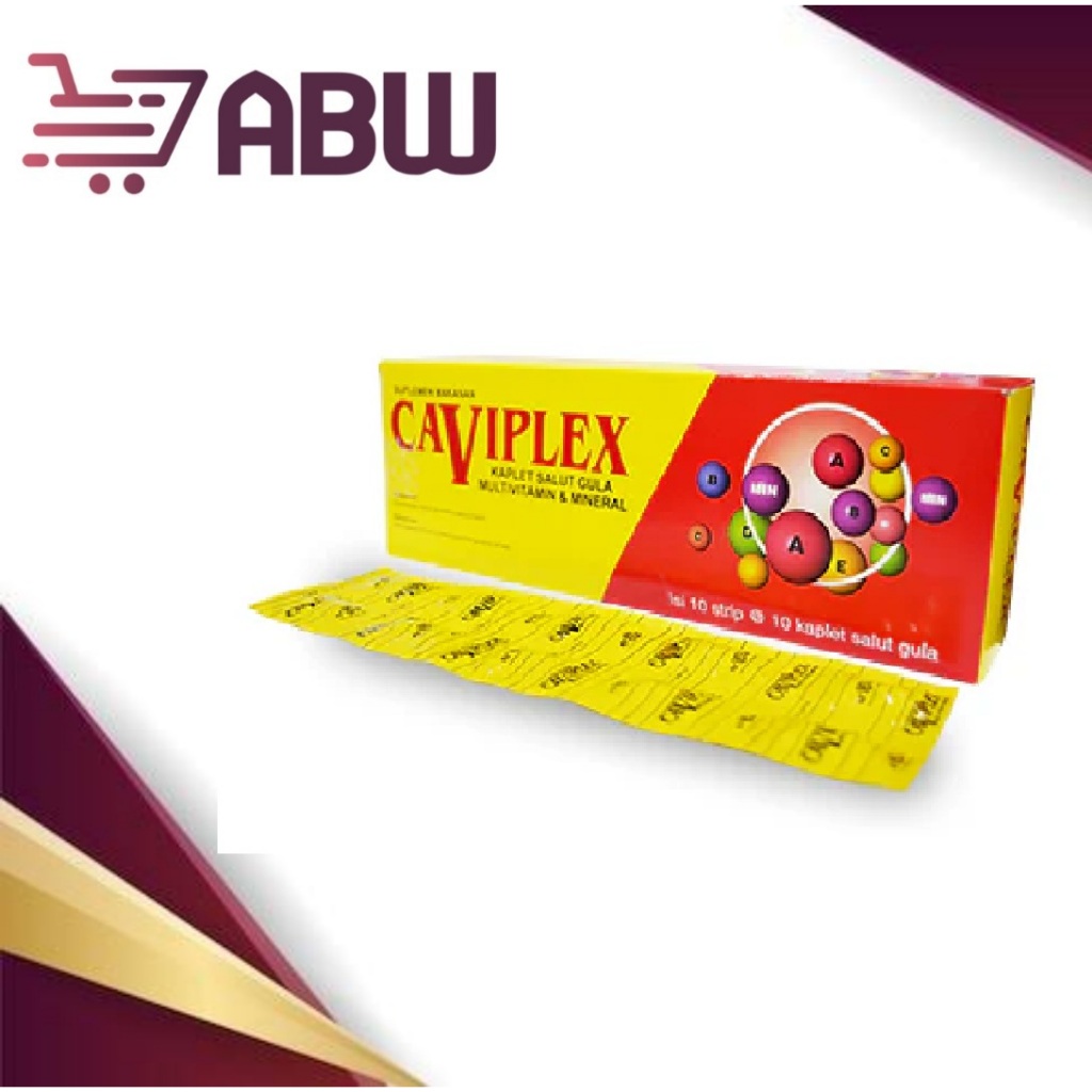 Jual [A] Caviplex Strip 10 Kaplet - Multivitamin Lengkap untuk ...