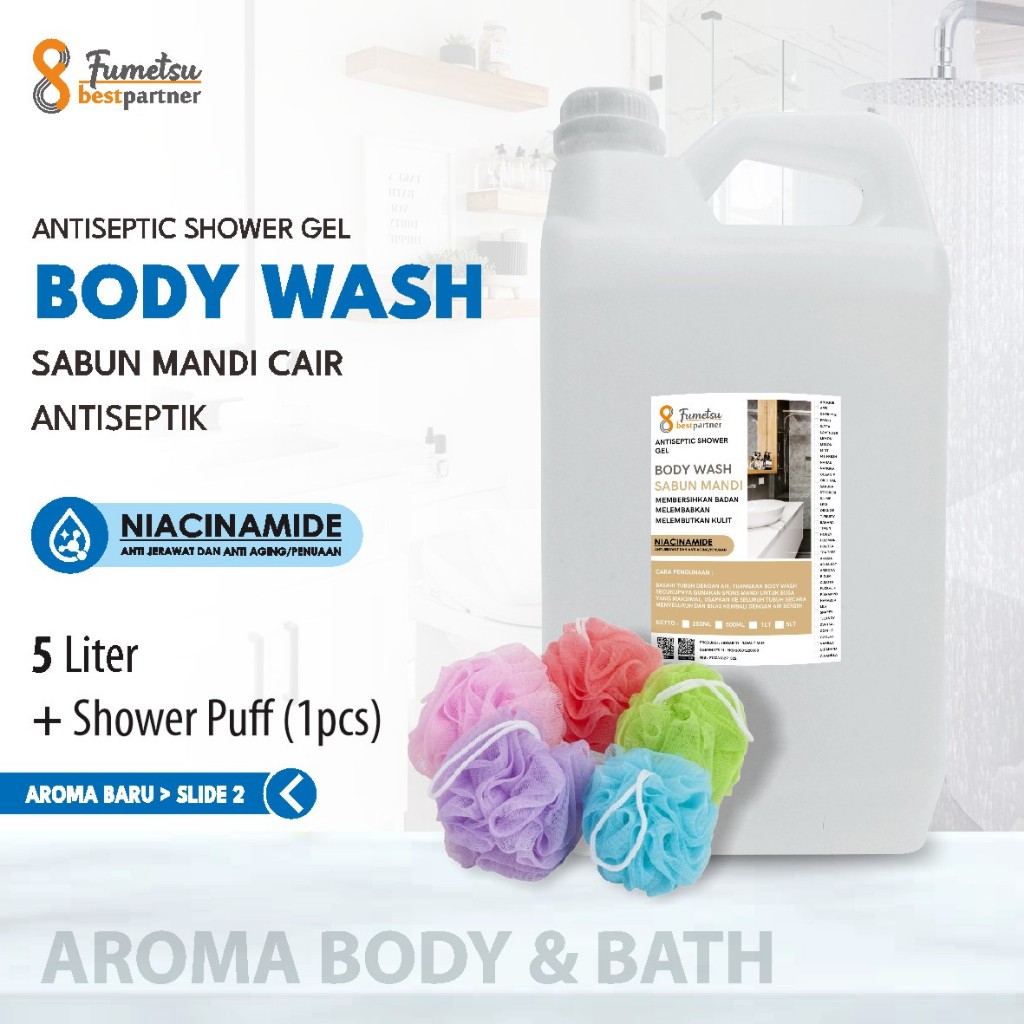 Jual Sabun Mandi aroma Parfum Body Wash 5 Liter / Sabun Body Wash Mandi