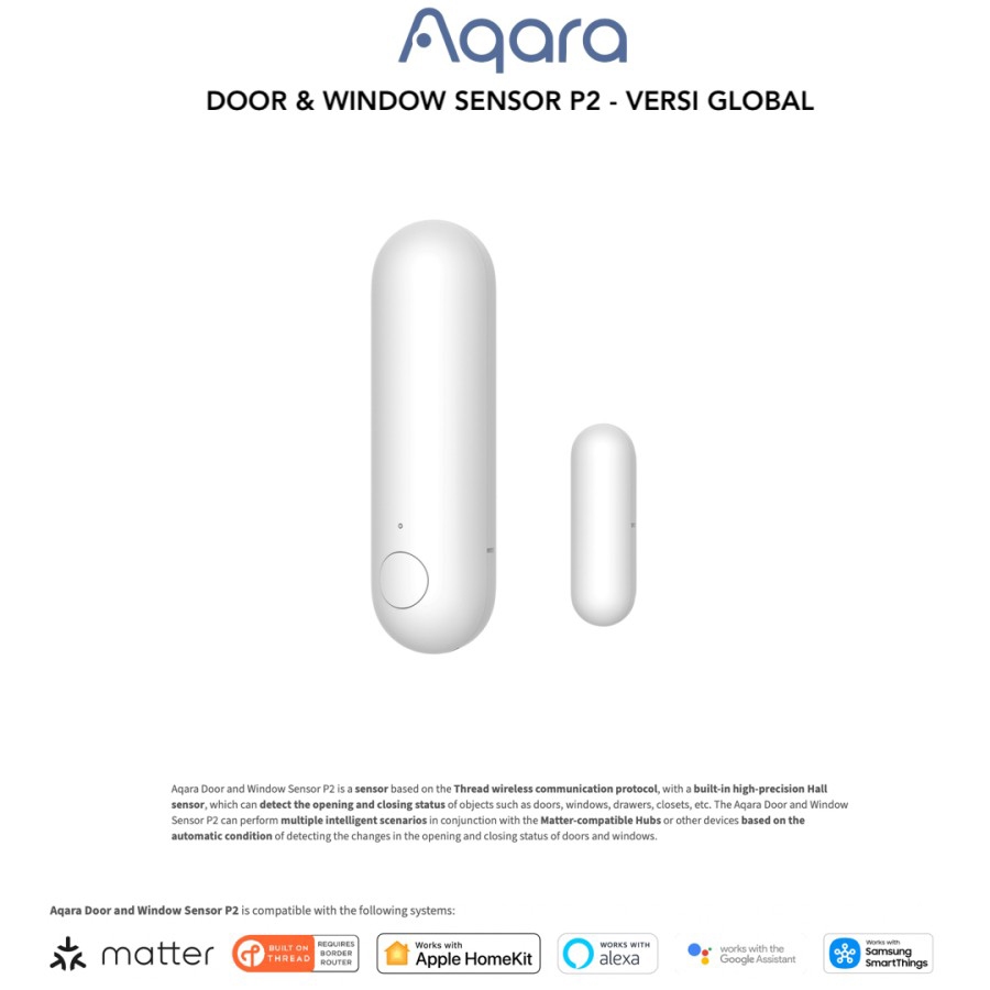 Jual sensor pintu dań jendela Aqara Door and window sensor P2 versi ...