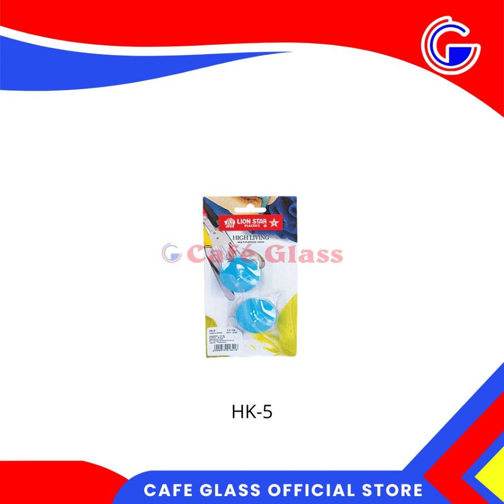 Gantungan Baju Hook Tempel / Stiker Dinding Pintu Kamar Mandi Lion Star - Isi 2 (Hk-5) / Isi 5 (Hk-6N)