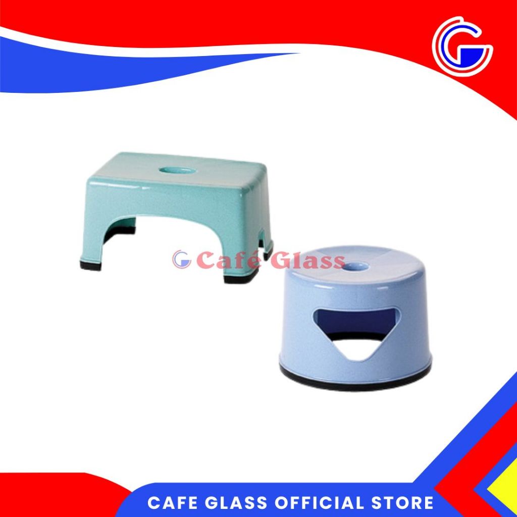Kursi Anak / Kursi Kamar Mandi Lion Star / Bangku Pendek Plastik Anti Slip - Bulat, Kotak / Stool Japan