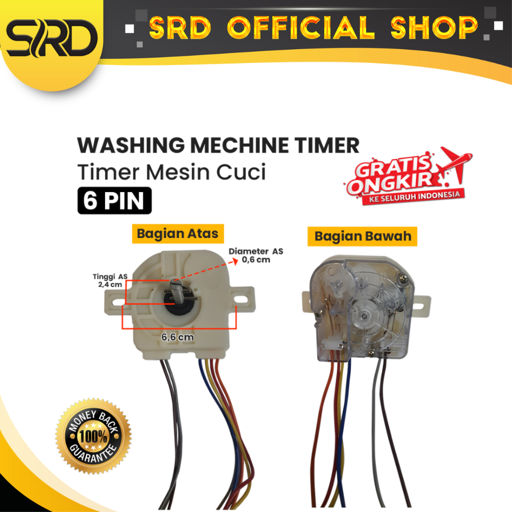 Jual (SRD) TIMER MESIN CUCI UNTUK SEMUA MEREK-UNIVERSAL 3 KABEL DAN 6 ...