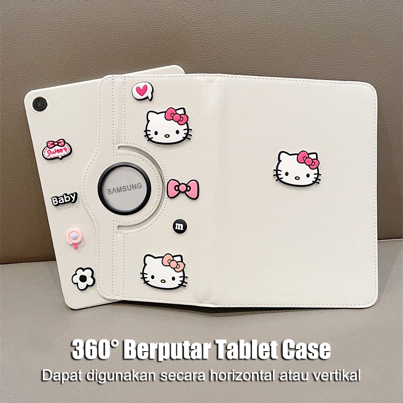 Jual CrashStar 3D Hello Kitty 360 Berputar Stand Leather Flip Tablet ...