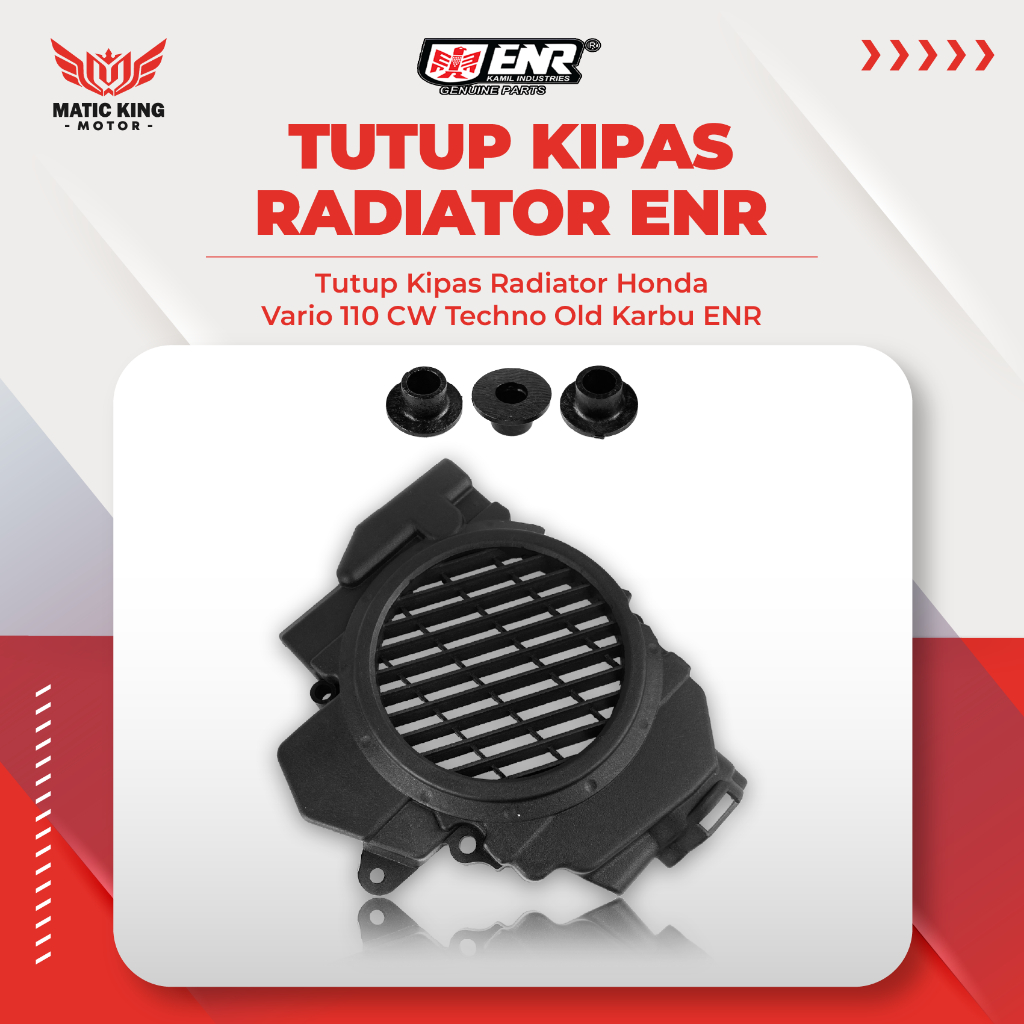 Jual Tutup Cover Kipas Radiator Vario 110 Techno CBS Karbu Old KVB ENR ...