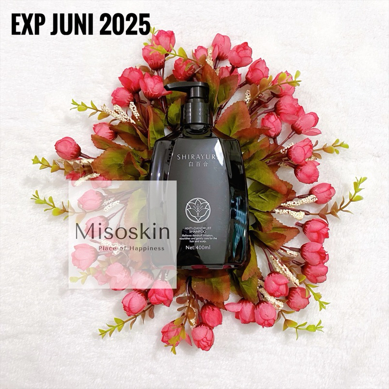 Shirayuri Anti Dandruff Shampoo Anti Ketombe by Dr Schatz (Hitam) 400ml
