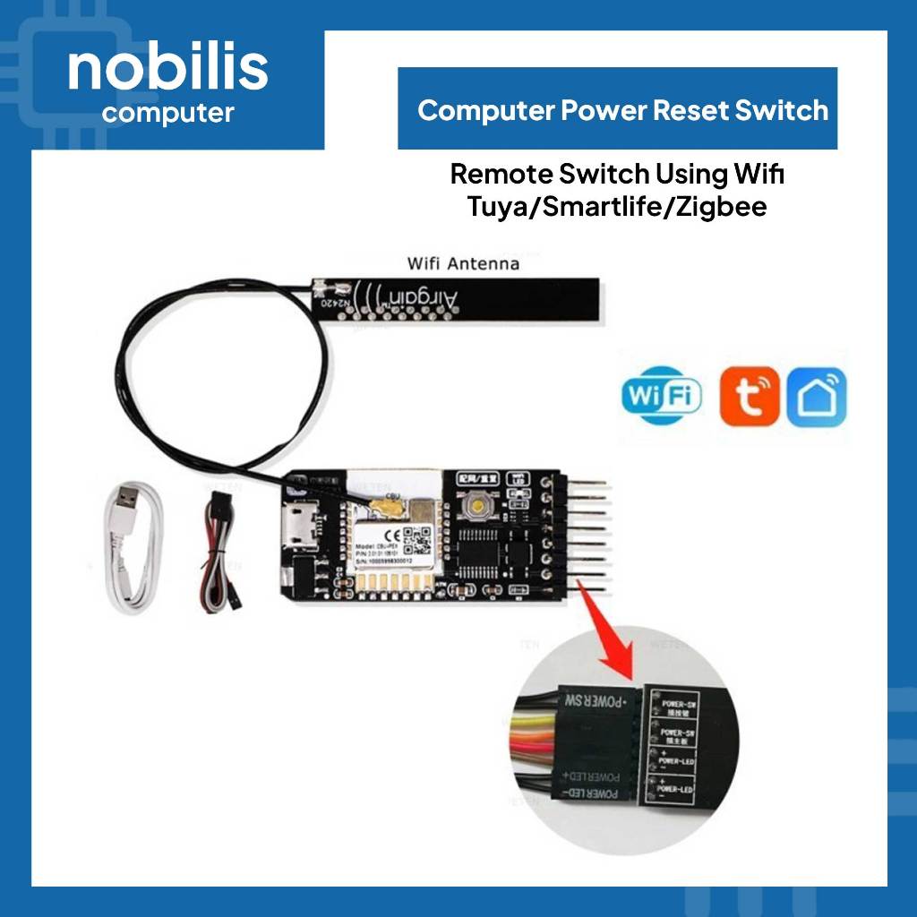 Jual Tuya Zigbee Wifi Computer Power Reset Switch PCIe Card 433 RF ...