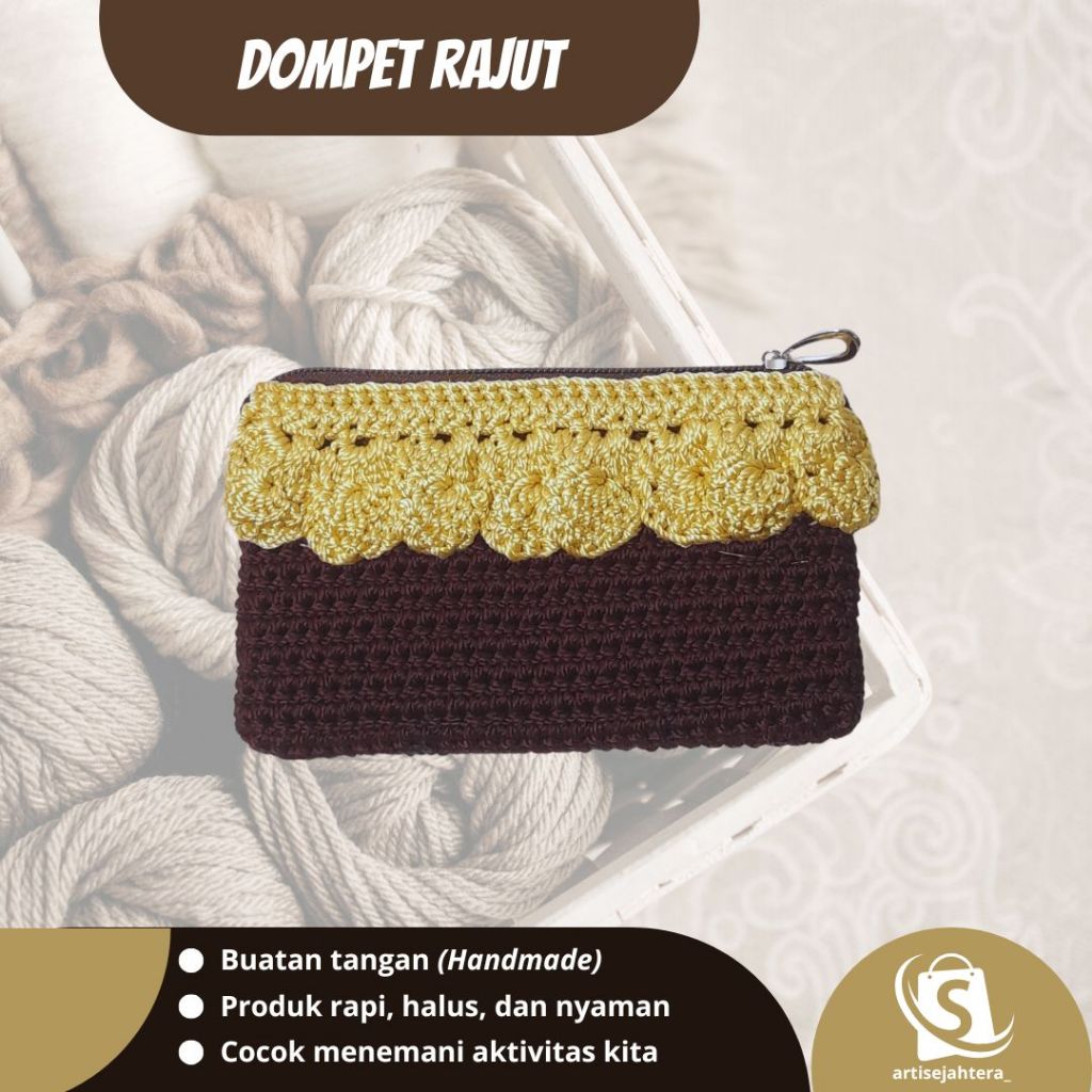 Jual Dompet Rajut Handmade Harga Per Pcs | Shopee Indonesia