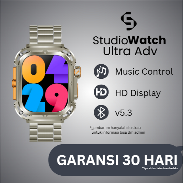 Jual StudioWatch Ultra Adv HD DISPLAY (49mm) SERIES Z ANDROID & i0s ...