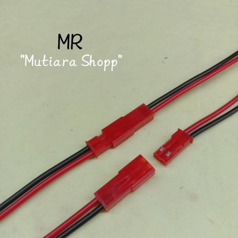 Jual Kabel soket 2 pin kabel sambungan soket jst 2 pin ( 1 set ...