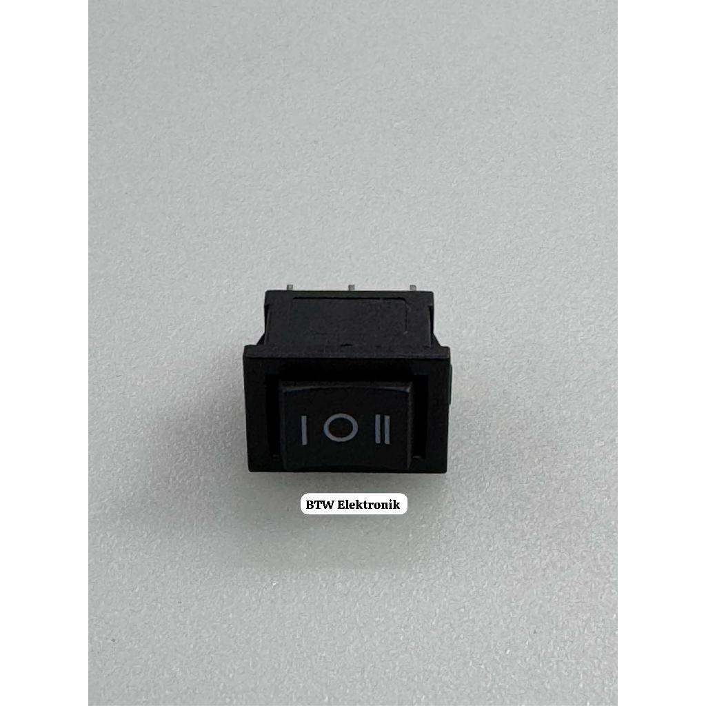 Jual Saklar / Switch On-Off-On Kecil 3 Pin Persegi Hitam | Shopee Indonesia