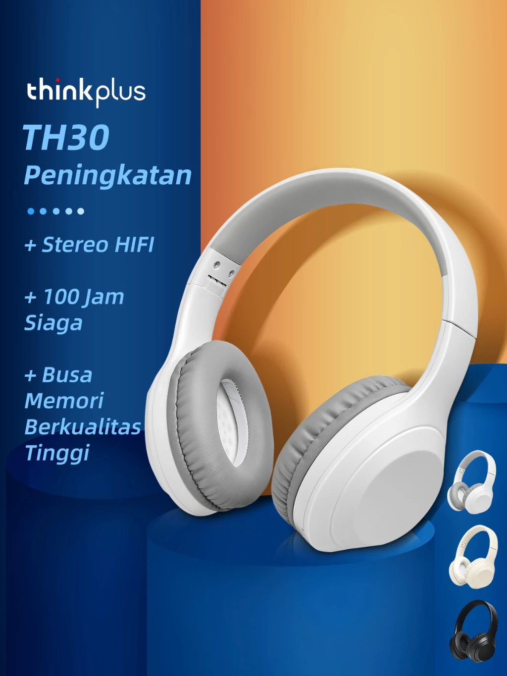 [COD] Stok Siap Headphone Bluetooth Headset Earphone Headphone Bluetooth Hyundai Hifi Superbass Dual Connection Headset Wireless H05 Earphone Bluetooth Nirkabel Olahraga Pengurang Kebisingan Headphone Hifi Wireless Headset Ponsel Universal - foto 1