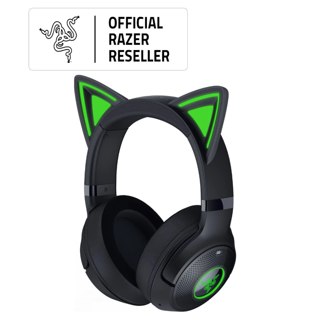 Razer Kraken Kitty V2 - Black - Wireless Bluetooth RGB Gaming Headset