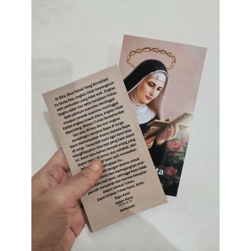 Jual Lembar Doa Santa Rita ( Doa untuk yang kesepian) | Shopee Indonesia