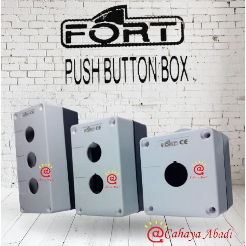 Jual FORT Box Push Button Station 22mm 1 2 3 Lubang BX1-22 BX2-22 BX3 ...