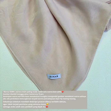 Hijab Syar’I Segi Empat Oval Polycotton Size 120 130 140
