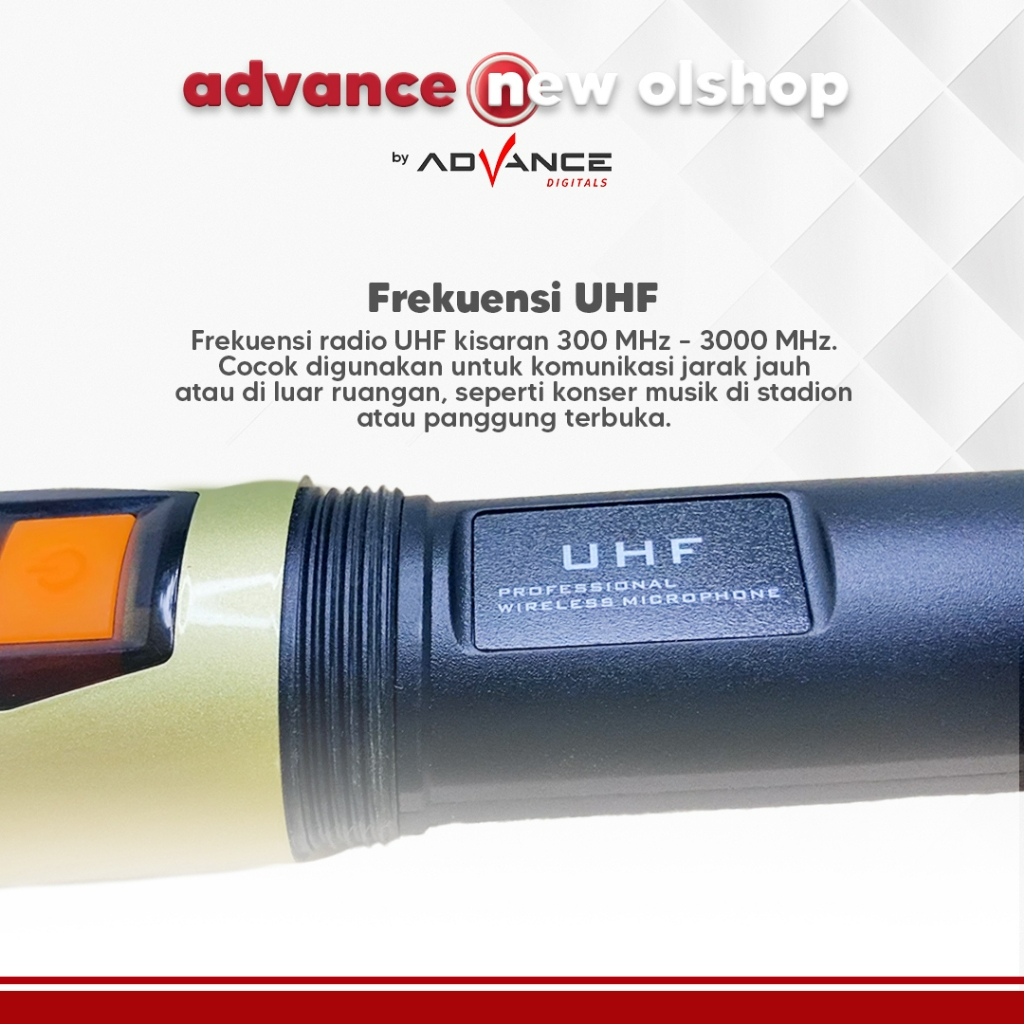 Jual [COD READY] ADVANCE MIC MICROPHONE WIRELESS MIC-101 V2 PRO ...