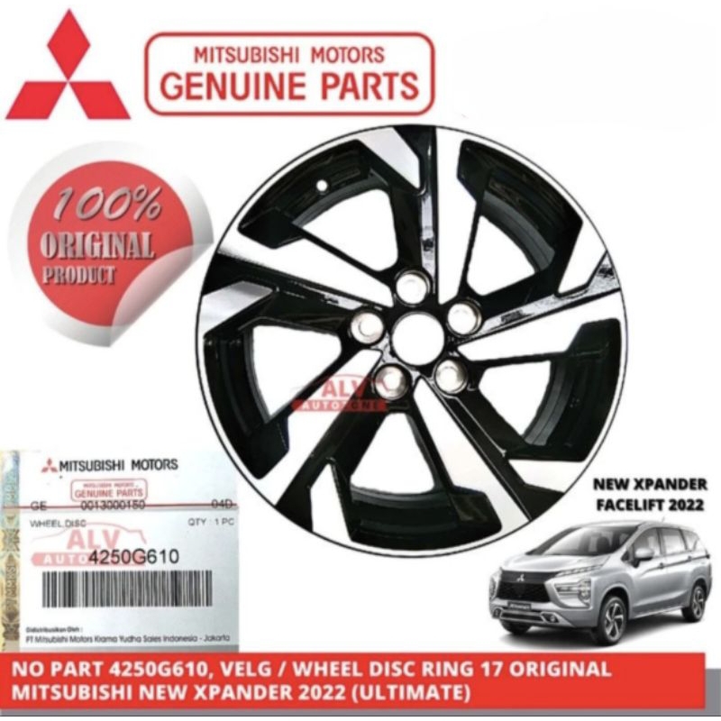 Jual Velg Wheel Disc Ring 17 Original Mitsubishi New Xpander Ultimate ...