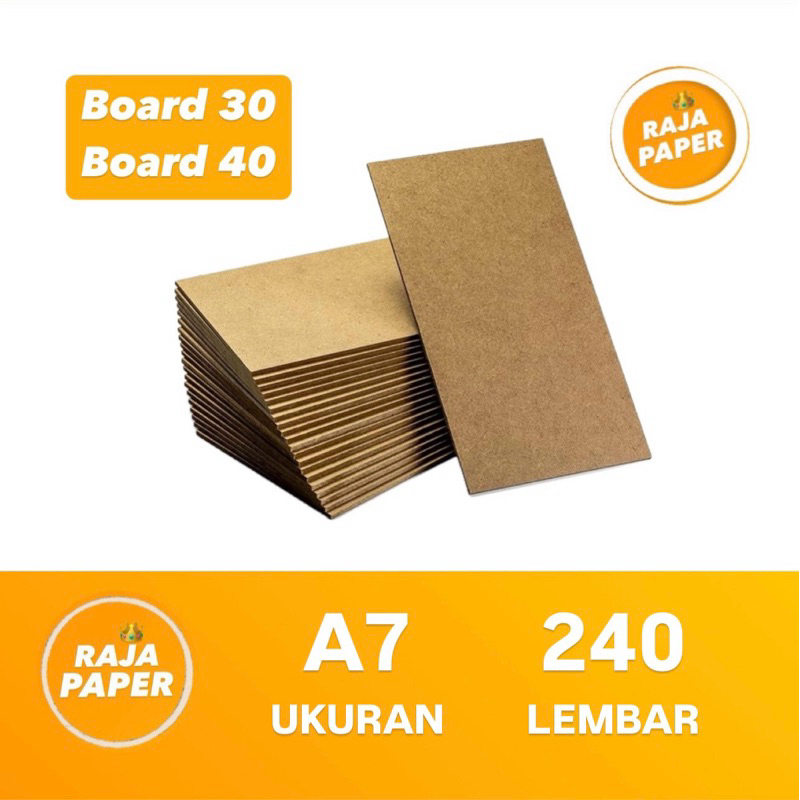 Jual Kertas Karton Yellow Board Ukuran A7 240 Lembar No 30 No 40 ( 105 ...