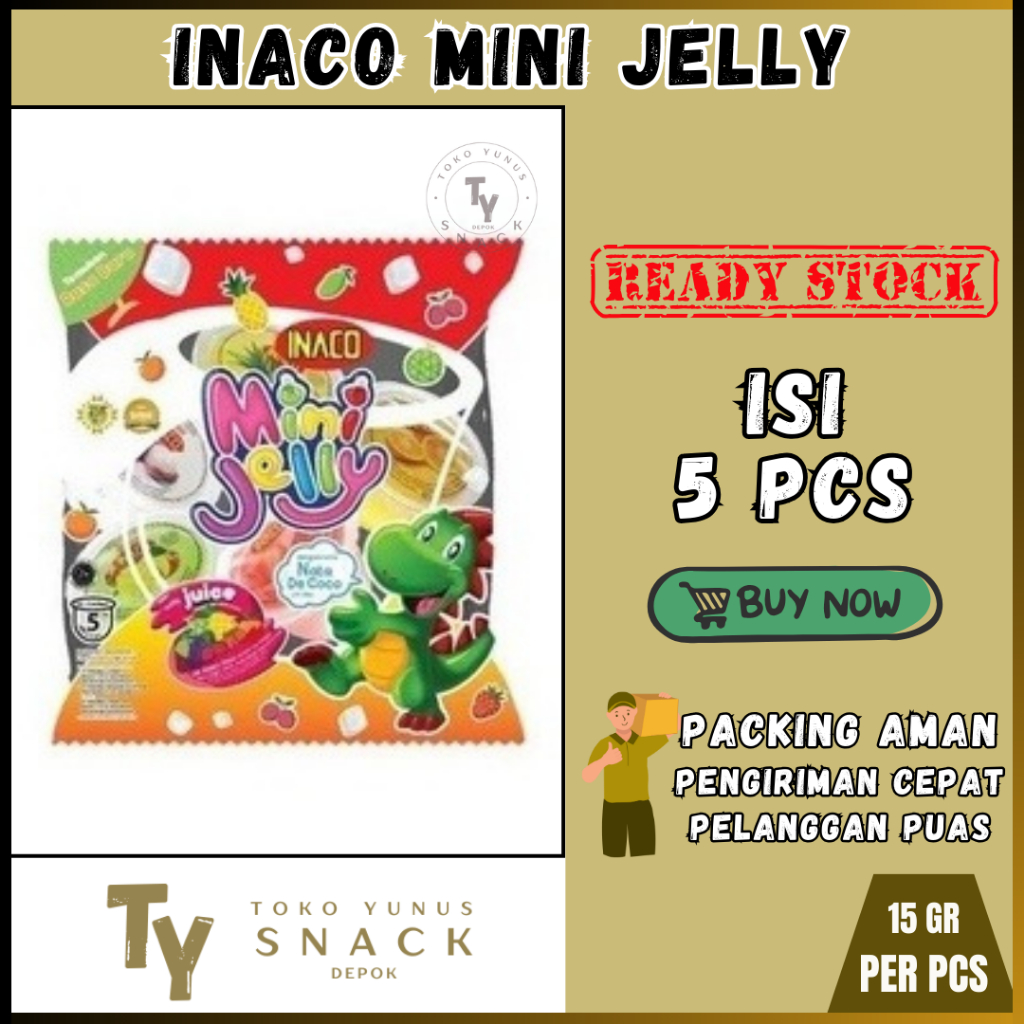 Jual INACO MINI JELLY PACK KECIL ISI 5 PCS @15GR | Shopee Indonesia