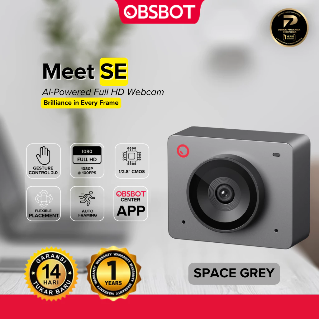 OBSBOT Meet SE 1080P AI-Powered Webcam - SPACE GREY