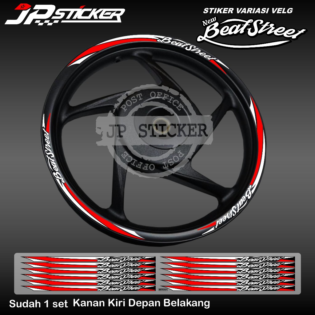 Jual Stiker Velg Sticker Velk Honda Beat Street JP 01 | Shopee Indonesia