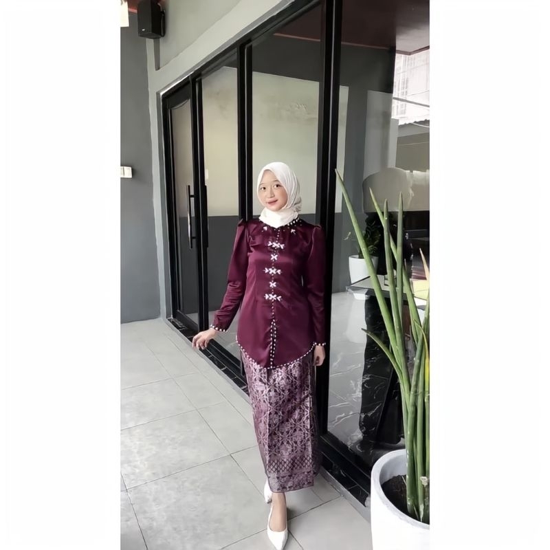 Jual Alana One Set Baju Kurung Melayu Rok Songket Modern Premium ...