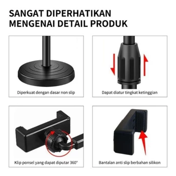 Phone Holder Ring Light 16cm Tripod 2 Selfie Ring Light Dimmable Live Stream Holder Ringlight