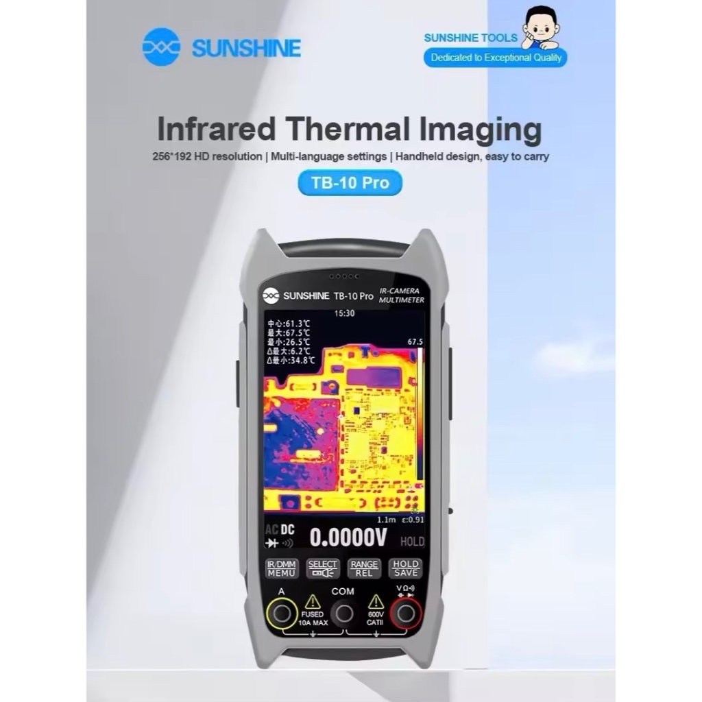 Jual MULTITESTER MULTIMETER + KAMERA THERMAL INFRARED 2 in 1 - SUNSHINE ...