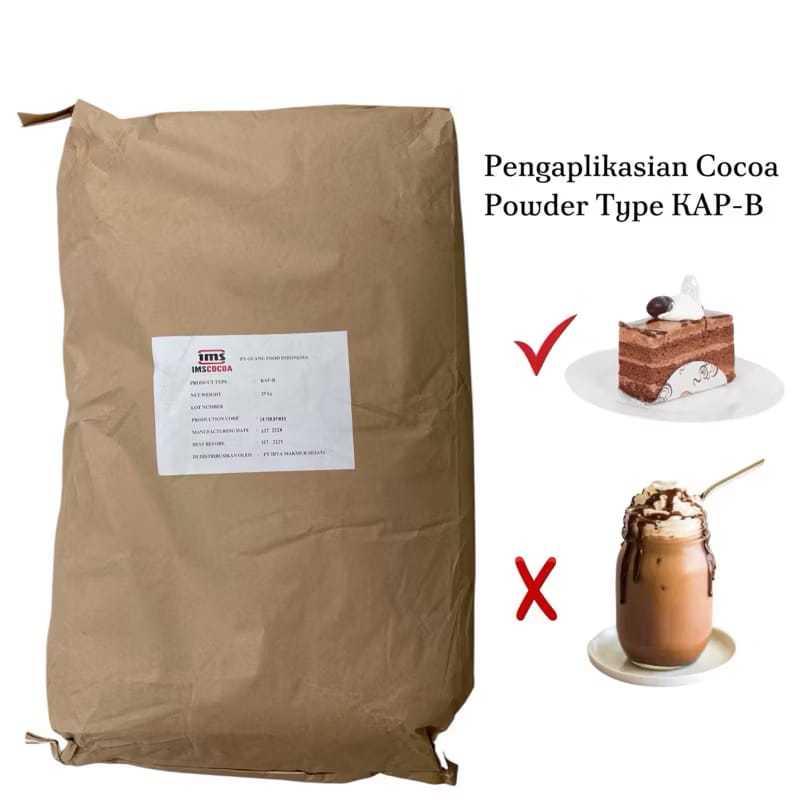 Jual Cokelat Bubuk Cocoa Powder KAP-B Kemasan Sak 25 Kg Pure 100% Tanpa ...