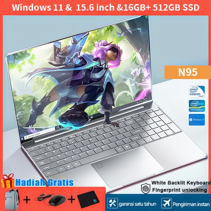 Laptop Murah 16GB 512GB SSD Intel Windos 11