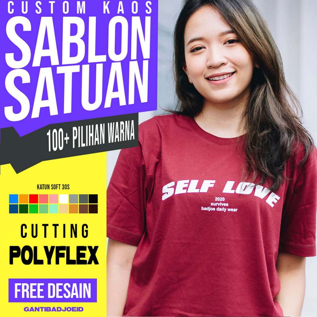 Jual GANTIBADJOE Cetak Custom Desain Sablon POLYFLEX Ukuran A5/A4/A3 ...